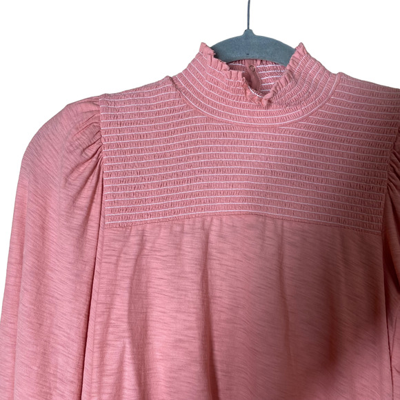 Nation Pink Zahara Feme Mock Neck Tee sz XS - Picture 2 of 8